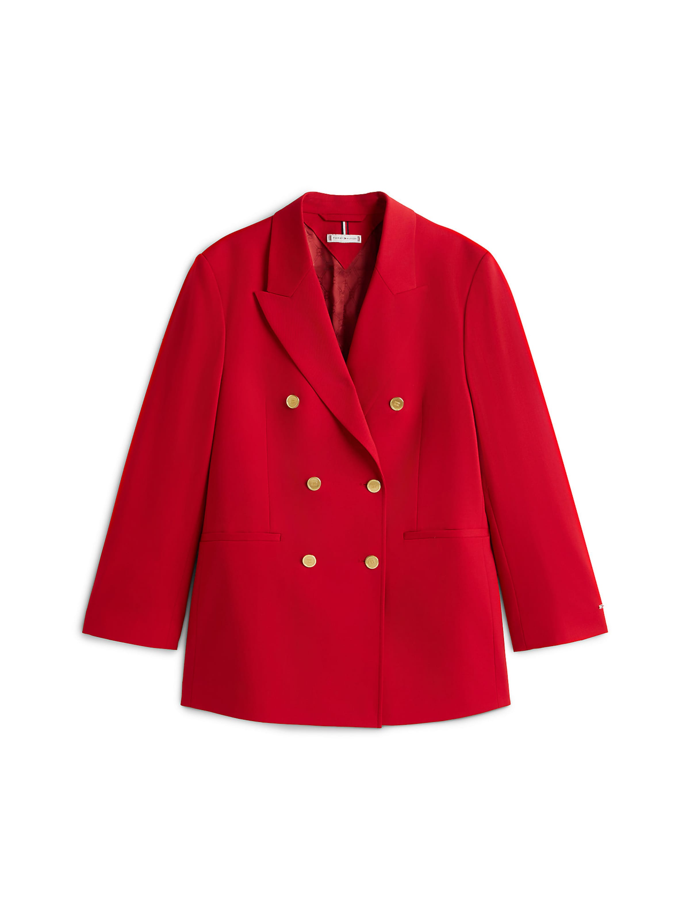 Blazer Tommy Hilfiger Curve en rouge : devant