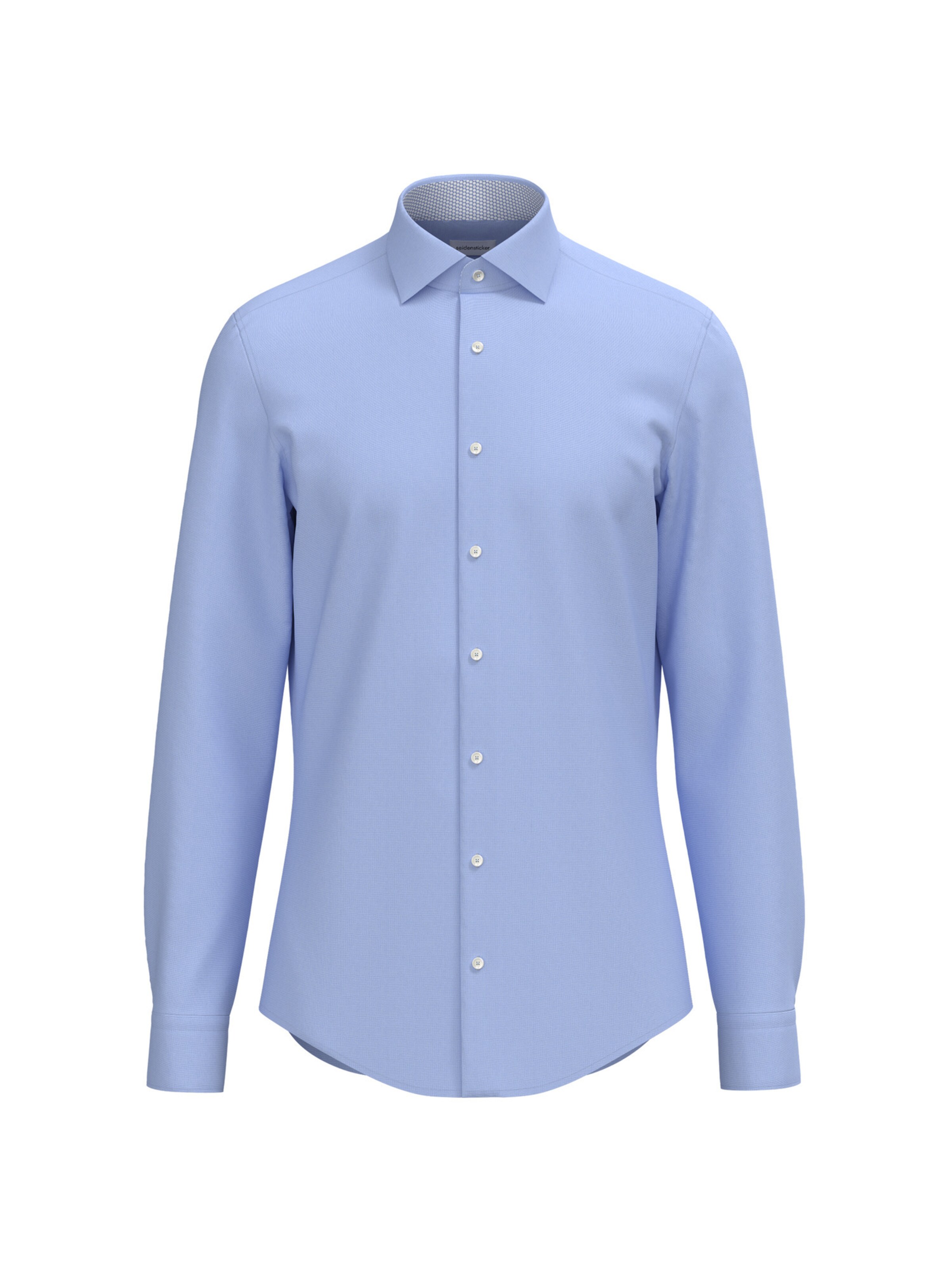 SEIDENSTICKER Super Slim Fit Businesshemd 'SMART ESSENTIALS' in Blau: Vorderseite