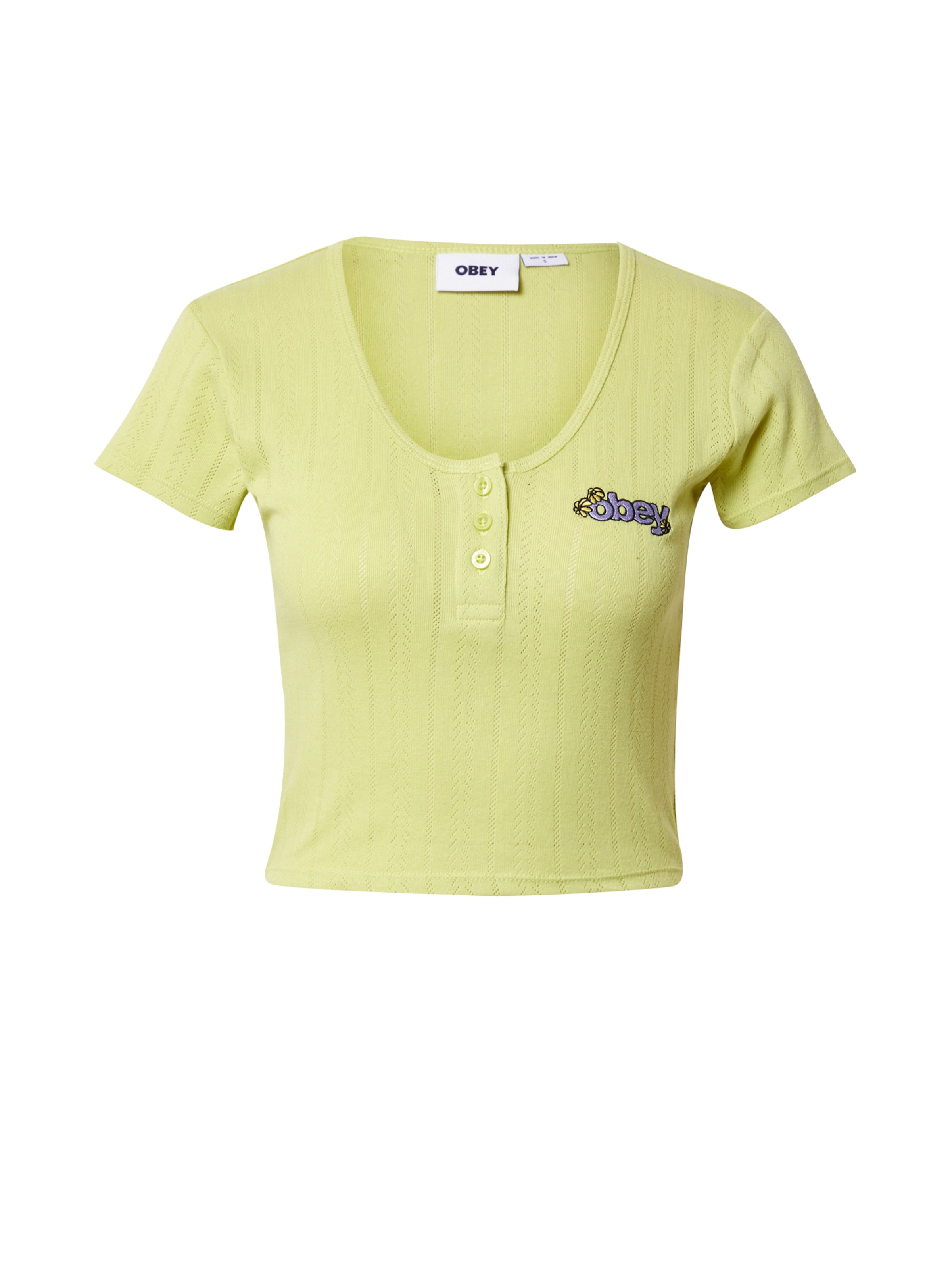 Obey Μπλουζάκι 'ALINA' σε πράσινο: μπροστά