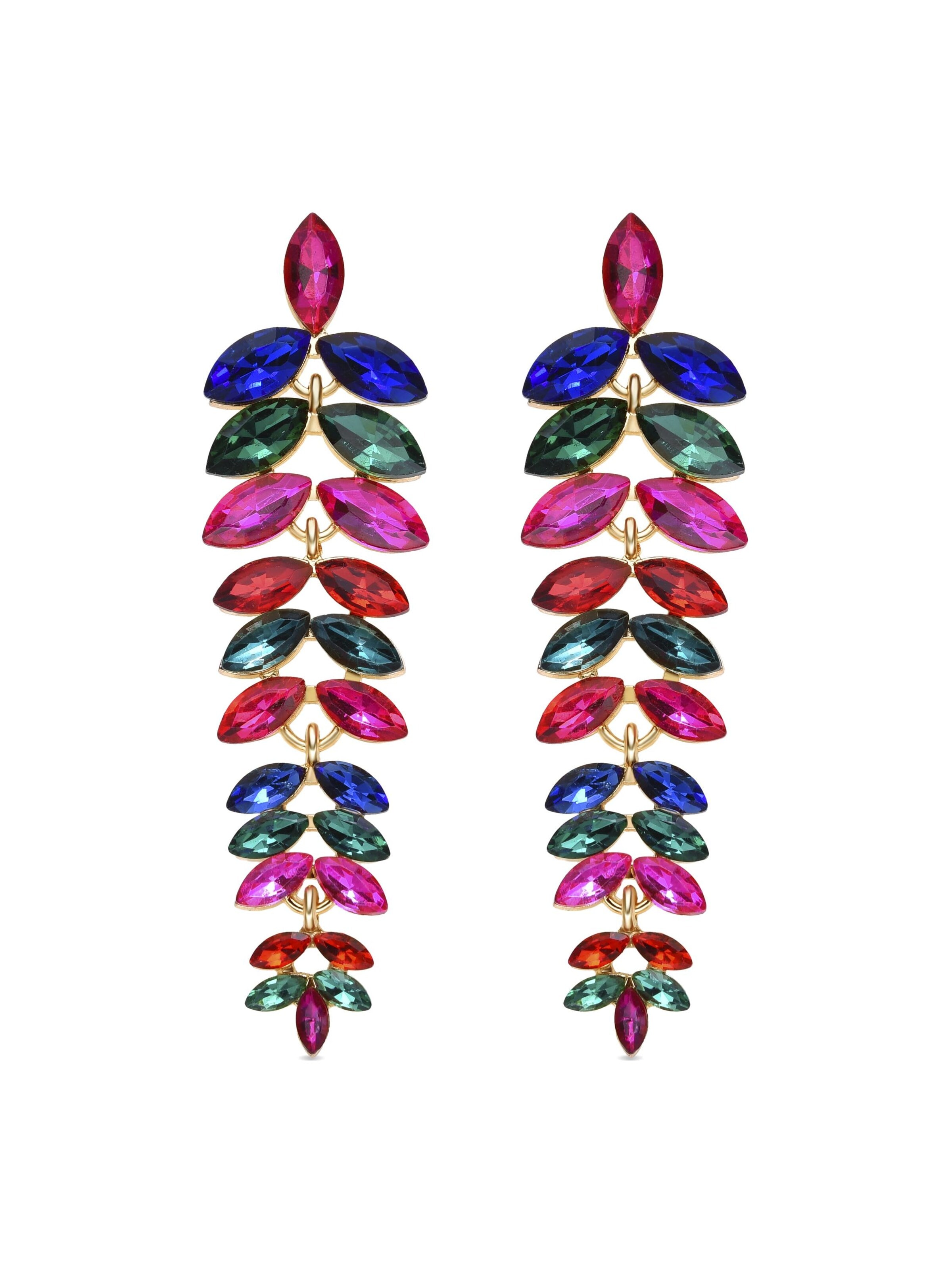 Luxenter Earrings 'Tayris' in Mixed colors: front