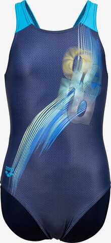 mėlyna ARENA Sportinis maudymosi kostiumėlis 'PARROT': priekis