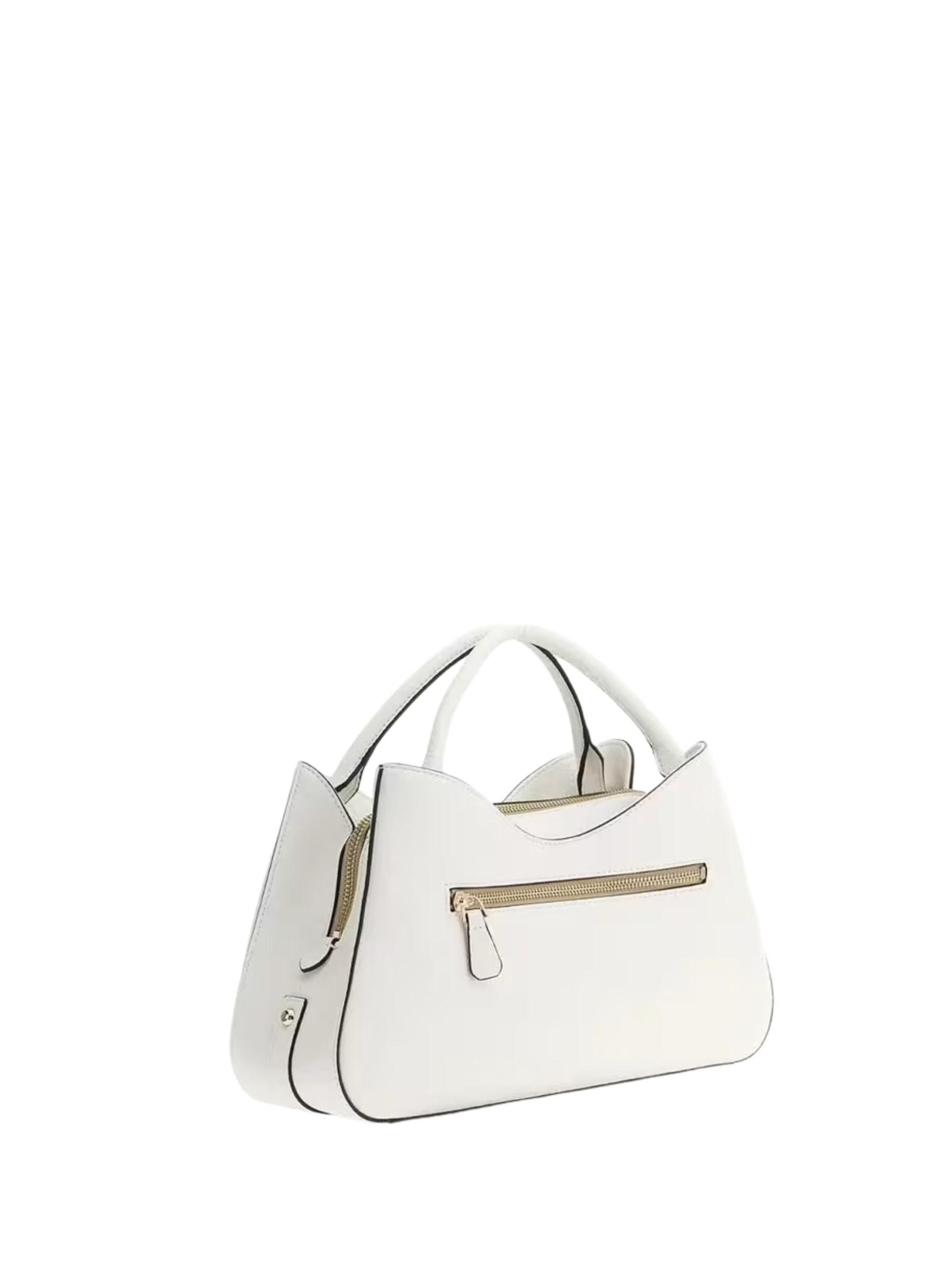GUESS - Mala de ombro 'Guess Sac Bandoulière Cordelia Logo Luxury White' em branco