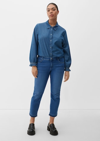 TRIANGLE Slimfit Jeans i blå