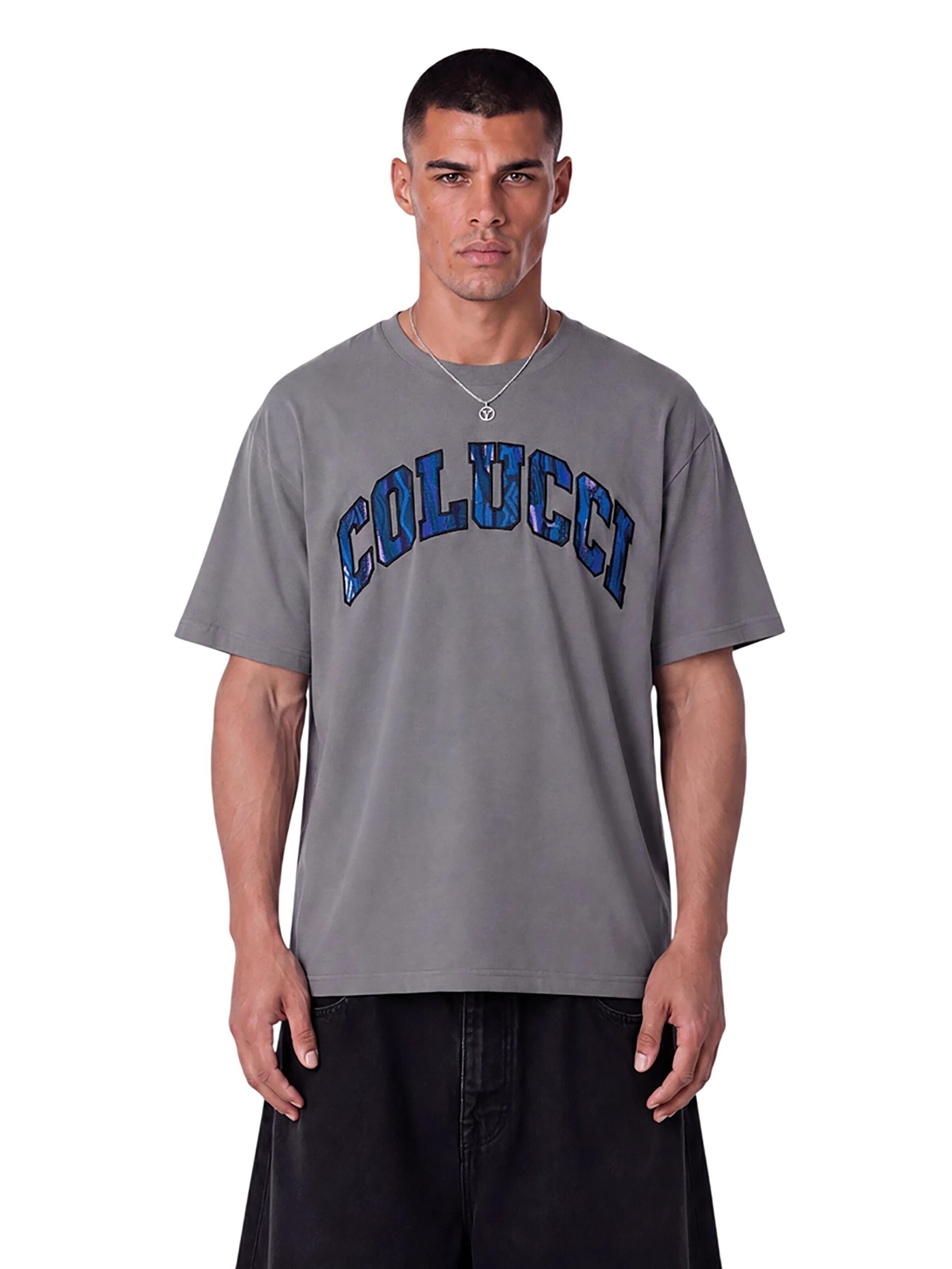 Colucci Shirt 'College Logo' in Grey