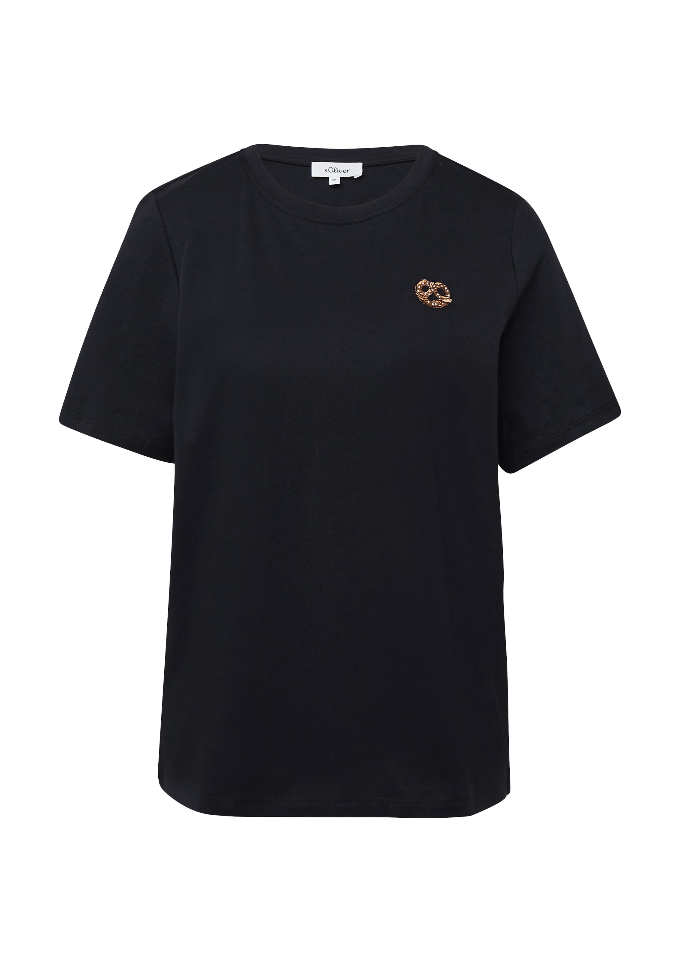 s.Oliver Shirt in Zwart: voorkant