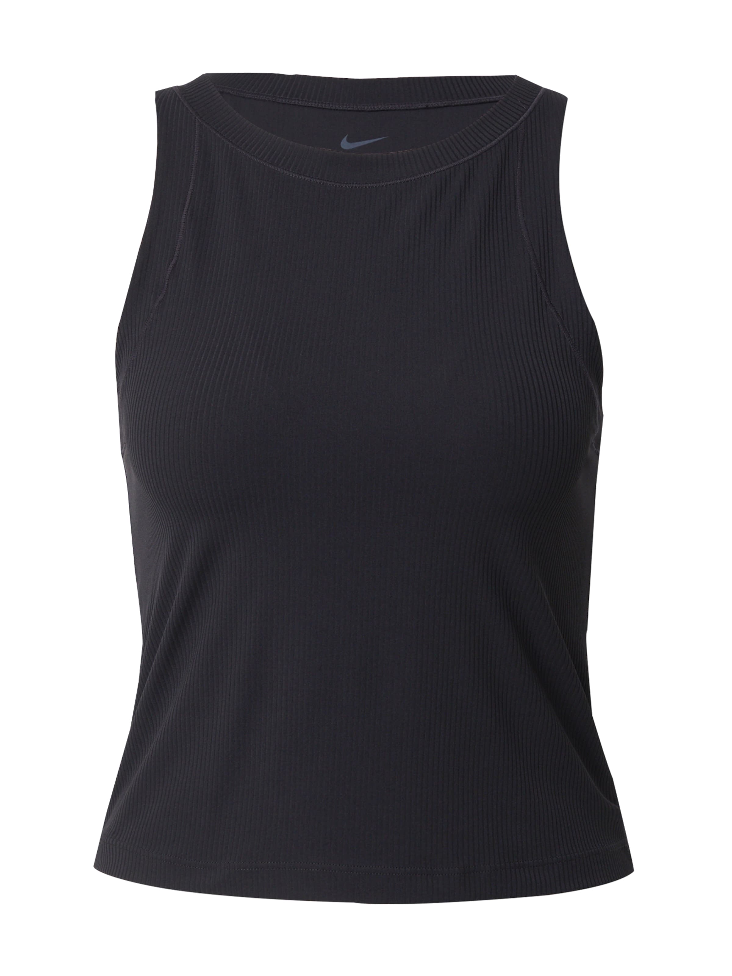 juoda NIKE Sportiniai marškinėliai be rankovių: priekis