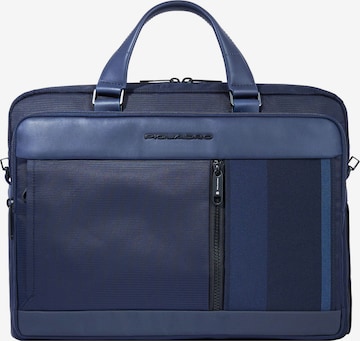 Piquadro Document Bag in Blue: front