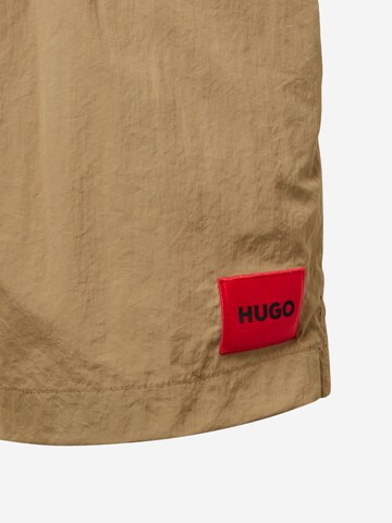 HUGO Badshorts 'DOMINICA' i brun