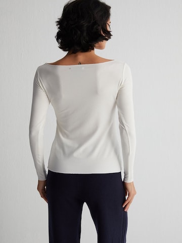SILK & CASHMERE Blouse in Beige