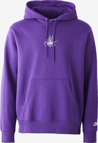 purpurinė Nike Sportswear Megztinis be užsegimo 'Club': priekis