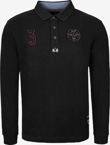 Maglietta di La Martina in nero: frontale