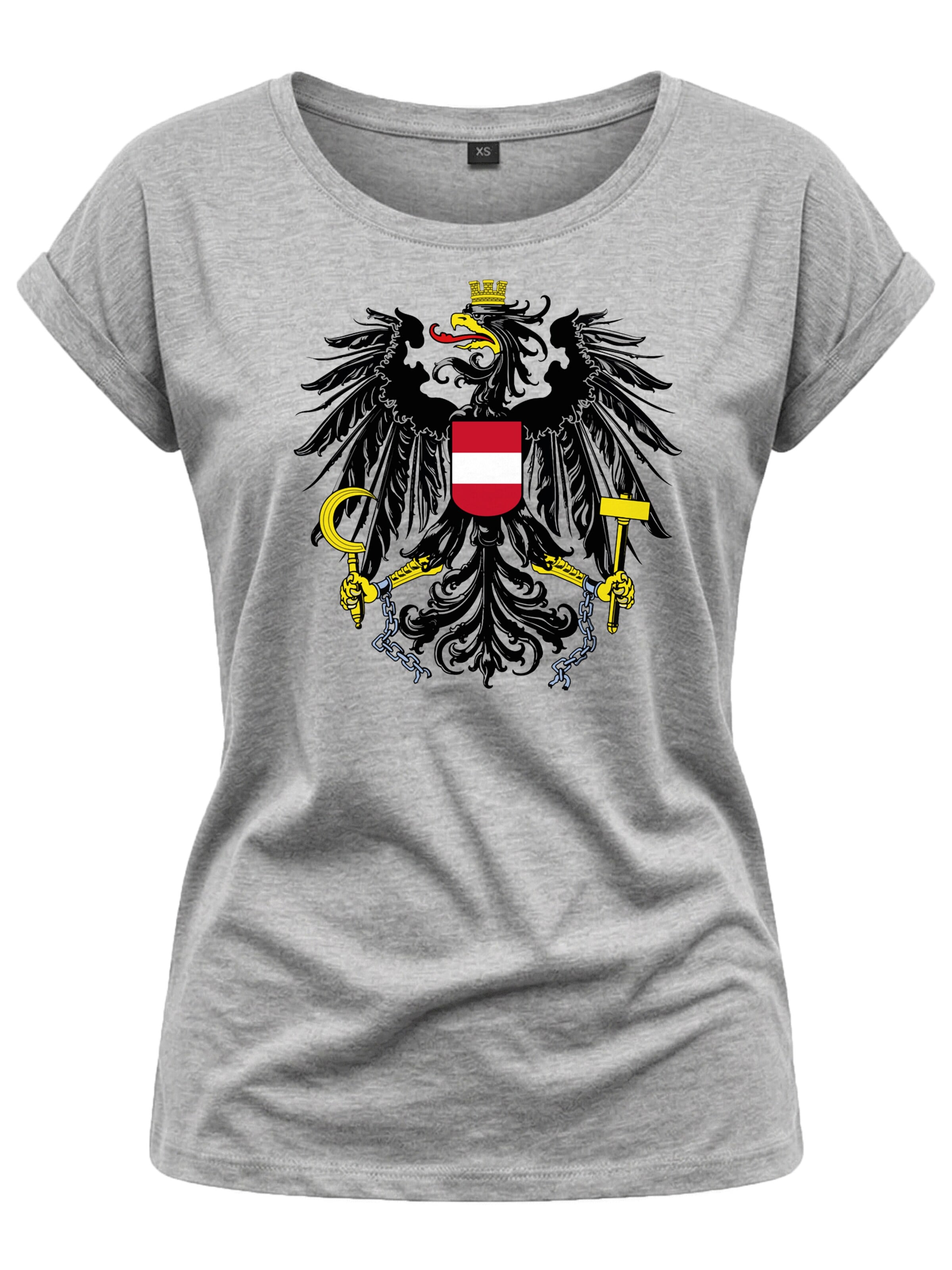 MAKAYA Shirt 'AT-Adler' in Grey: front