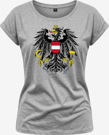 MAKAYA Shirt 'AT-Adler' in Grey: front