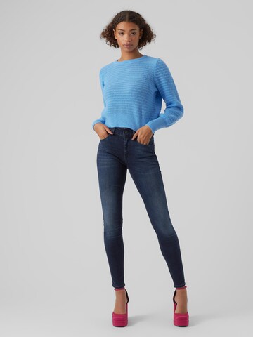 VERO MODA Trui 'Plenty' in Blauw