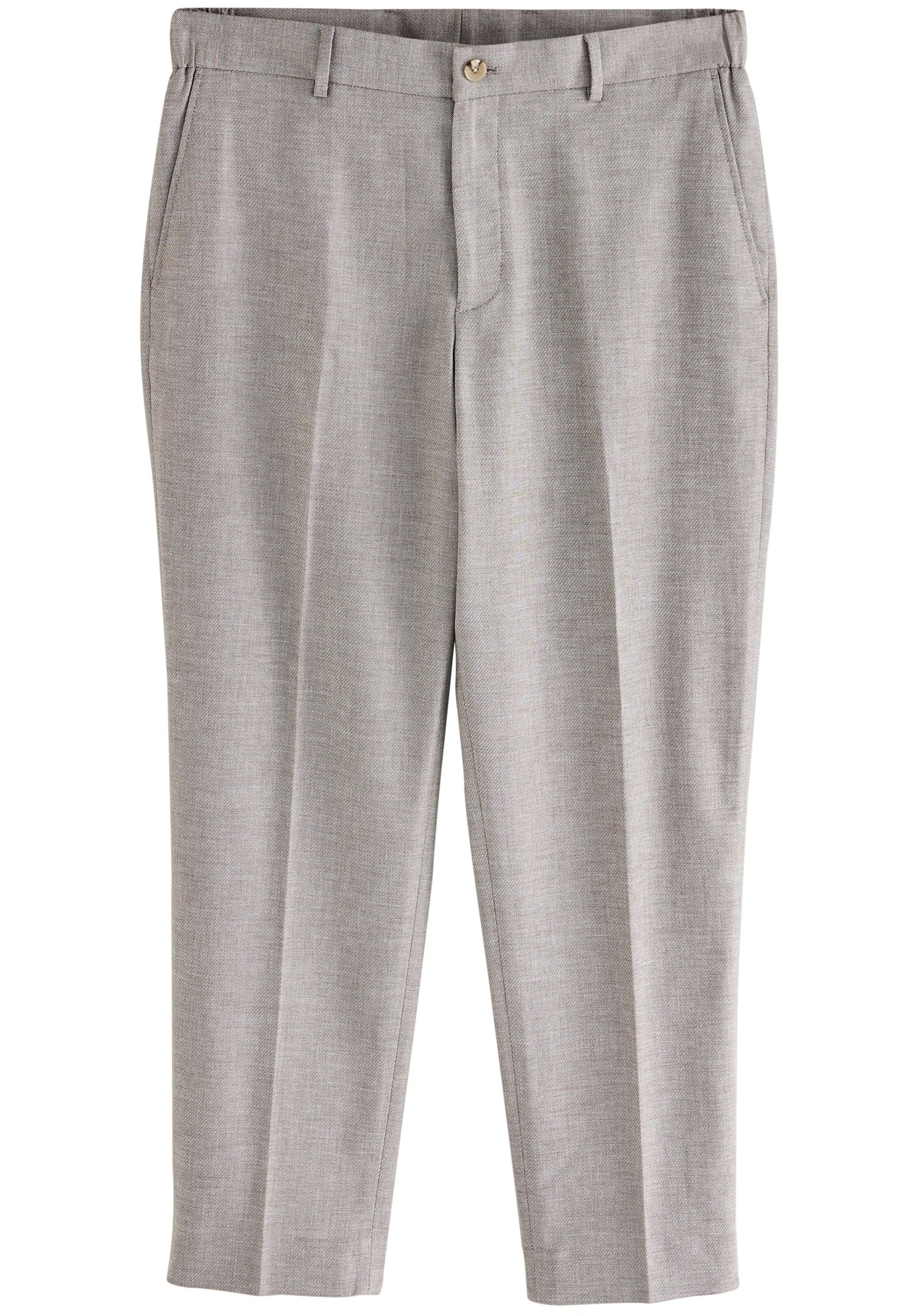 Next regular Bukser med fals i grå: forside