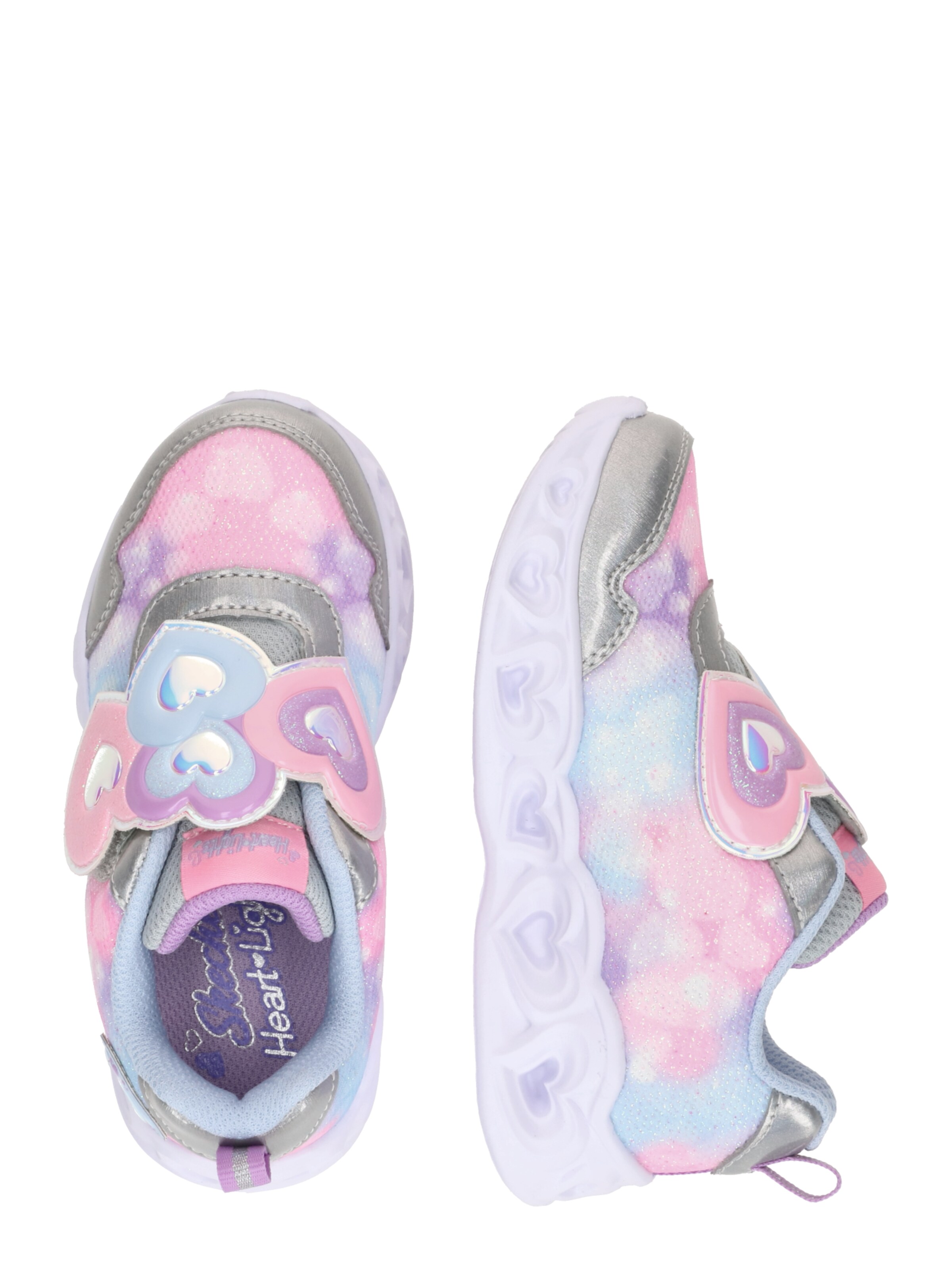 Baskets 'HEART LIGHTS - LOVIN REFLECTION' SKECHERS en argent