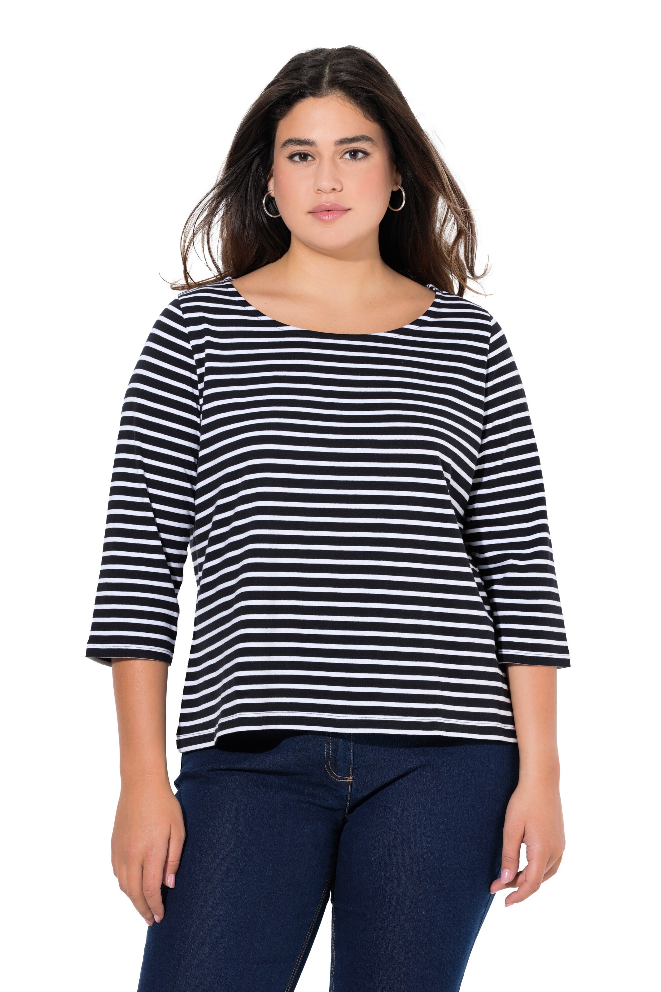 Ulla Popken Shirt in Black: front