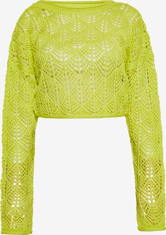 swirly Sweater in Green: front