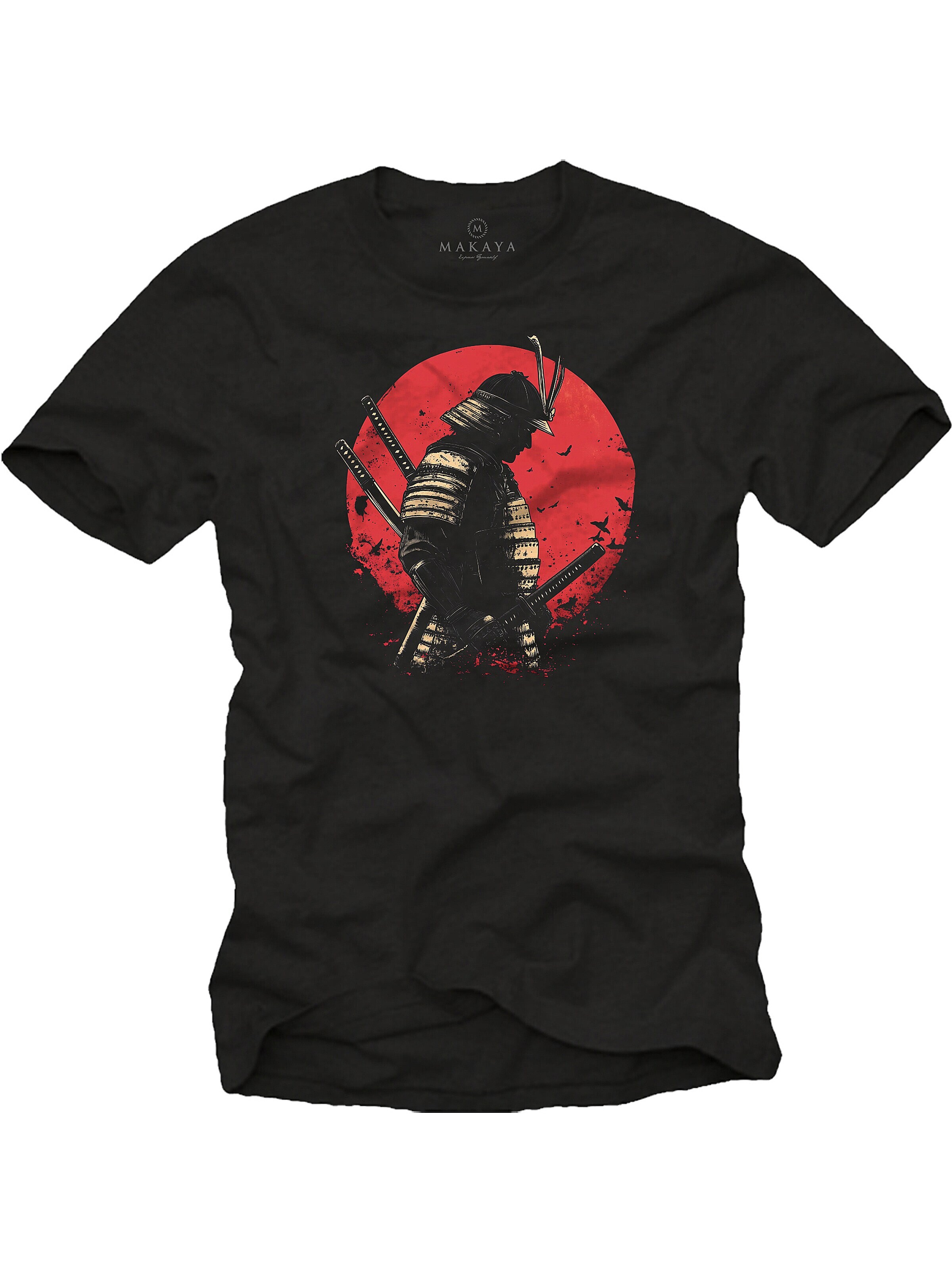 MAKAYA Shirt 'Samurai' in Black: front