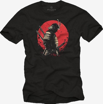 MAKAYA Shirt 'Samurai' in Black: front