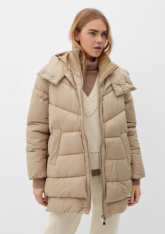 s.Oliver Winterjas in Beige: voorkant