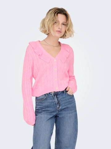 ONLY Strickjacke in Pink