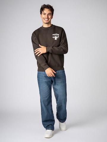 Sublevel Sweatshirt 'Worker' in Braun