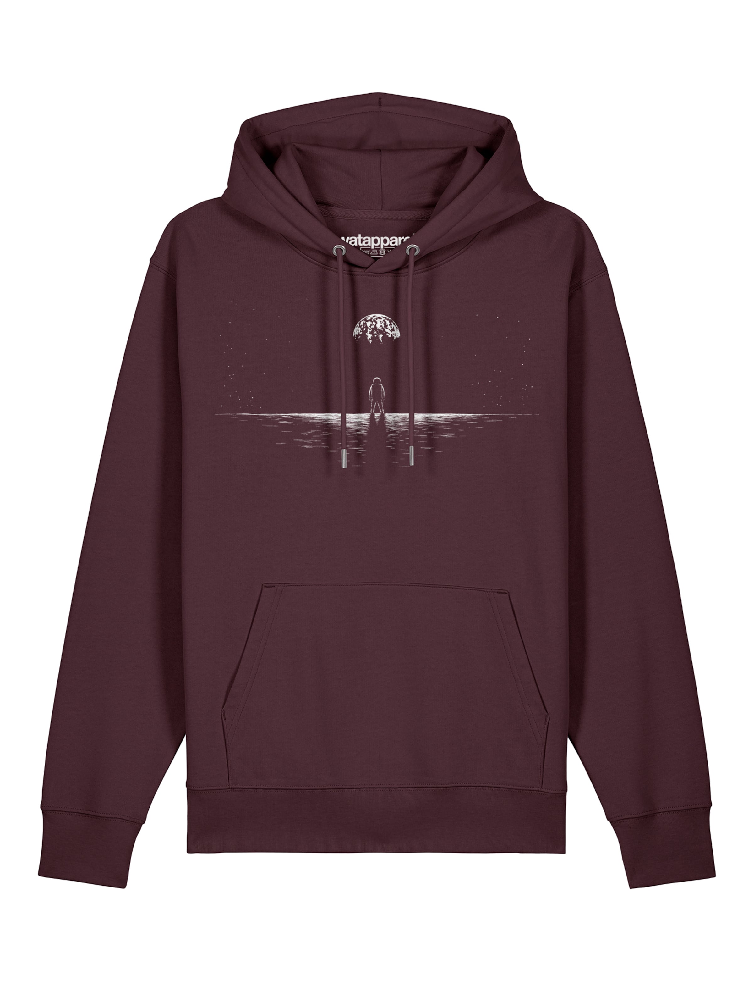 Watapparel Sweatshirt 'Lost in space' in Rood: voorkant