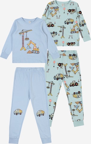 mėlyna Lindex Miego kostiumas 'Working Vehicles': priekis