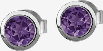 Jacques Lemans Earrings in Purple: front