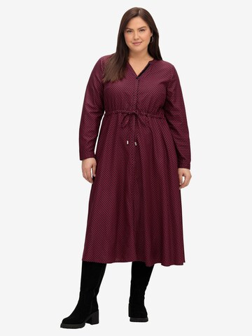 SHEEGO Shirt Dress in Red: front