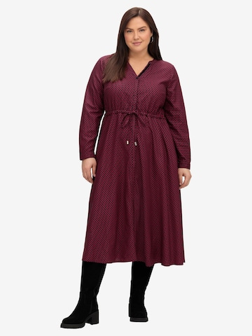 SHEEGO Shirt dress in Red: front