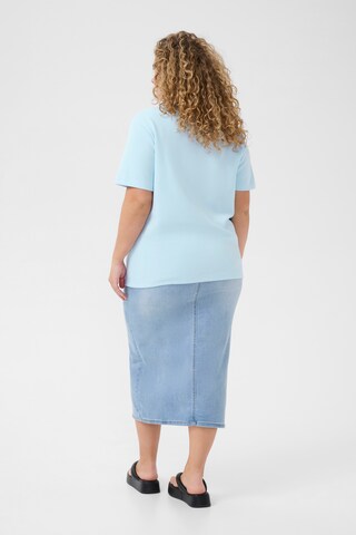 T-shirt 'Annita' KAFFE CURVE en bleu