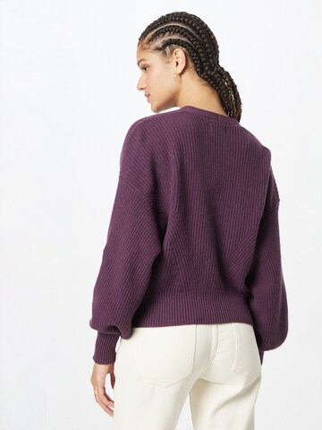 Cardigan Sisley en violet