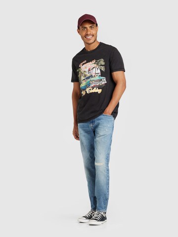 GUESS - Camisa 'SUMMER CAR' em preto