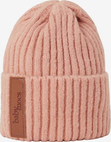 BabyMocs Beanie in Pink: front