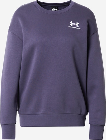 UNDER ARMOUR - Sweatshirt de desporto 'Essential' em cinzento: frente