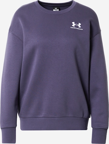 UNDER ARMOUR Sportief sweatshirt 'Essential' in Grijs: voorkant