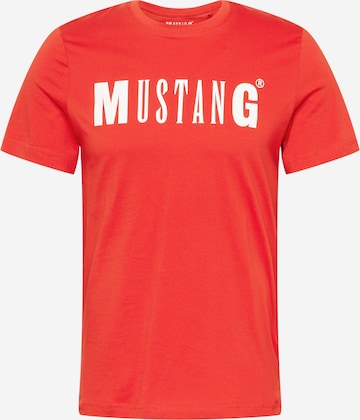 MUSTANG T-Shirt 'Alex' in Rot: front