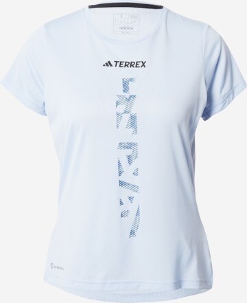 ADIDAS TERREX Funktionsbluse 'Agravic' i blå: forside