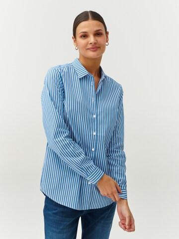 TATUUM Blouse 'GONIKO' in Blauw: voorkant