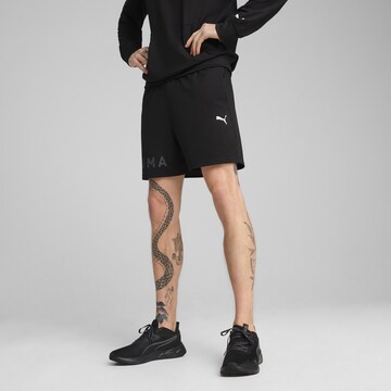 Regular Pantalon de sport PUMA en noir : devant