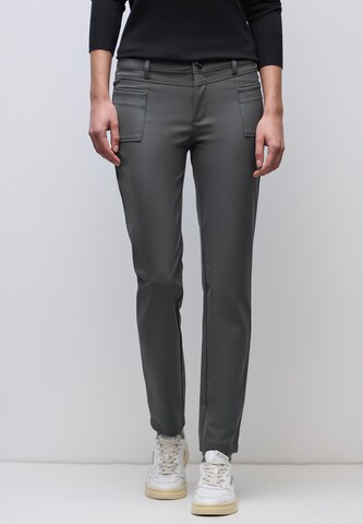 STREET ONE Slim fit Pants in Grey: front