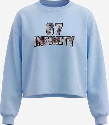 MYMO - Sweatshirt em azul: frente
