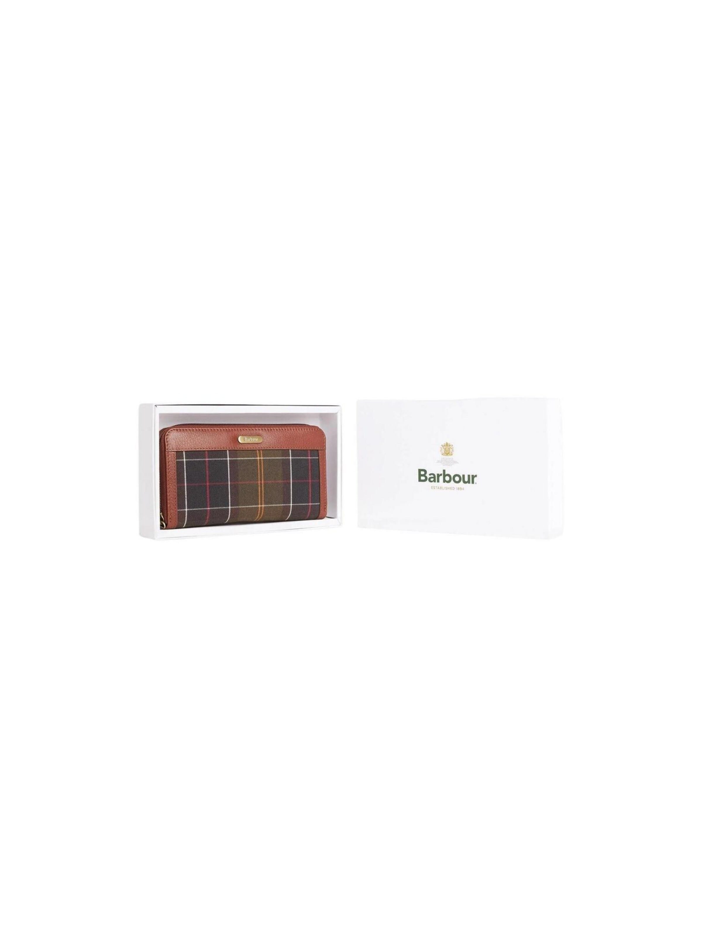 Portamonete 'DAPHNE TARTAN' di Barbour in verde