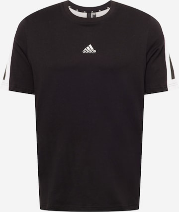 ADIDAS SPORTSWEAR Performance Shirt 'Future Icons 3-Stripes' in Black: front