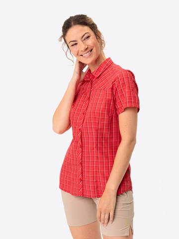 VAUDE Multifunctionele blouse ' Tacun  ' in Rood: voorkant