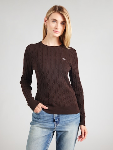 Pull-over GANT en marron : devant