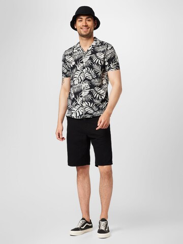 Key Largo - Ajuste regular Camisa 'Havanna' en negro