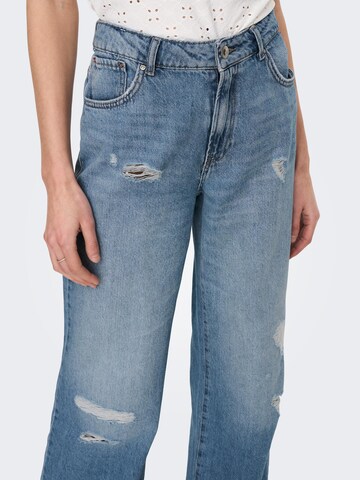 ONLY Wide leg Jeans i blå